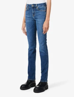 7 For All Mankind Kimmie Straight-leg Mid-rise Stretch-denim Jeans -Whistles Store R03955415 DUCHESS ALT02