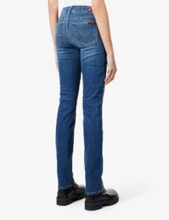 7 For All Mankind Kimmie Straight-leg Mid-rise Stretch-denim Jeans -Whistles Store R03955415 DUCHESS ALT03