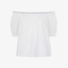 Whistles Ruffled Cotton Top -Whistles Store R03958302 WHITE M