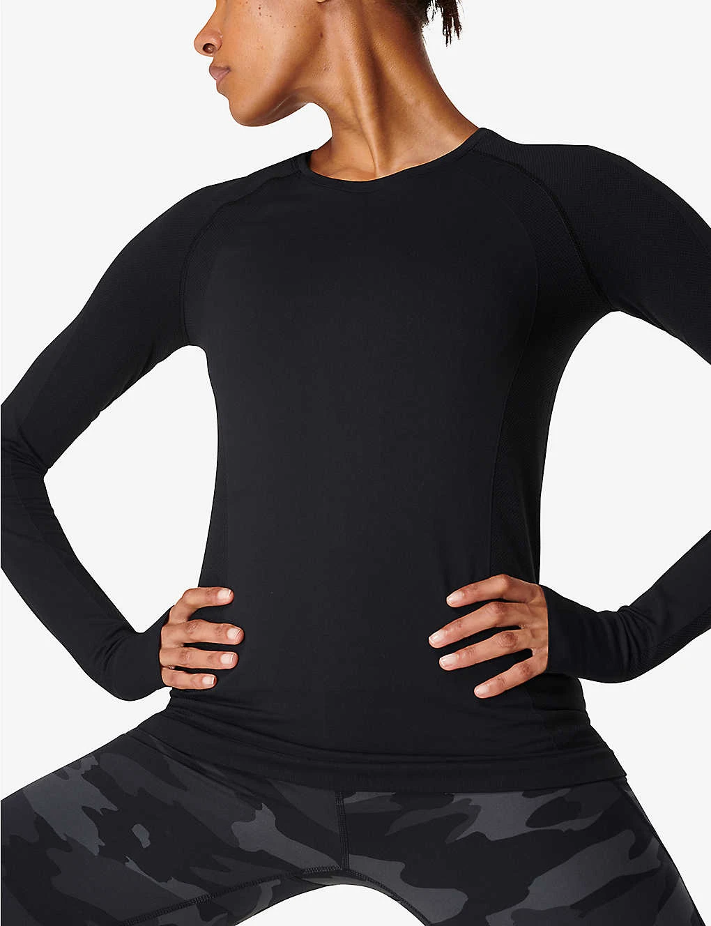 Sweaty Betty Athlete Seamless Workout Stretch-jersey Top 4 Sweaty Betty Athlete Seamless Workout Stretch-jersey Top - Image 2