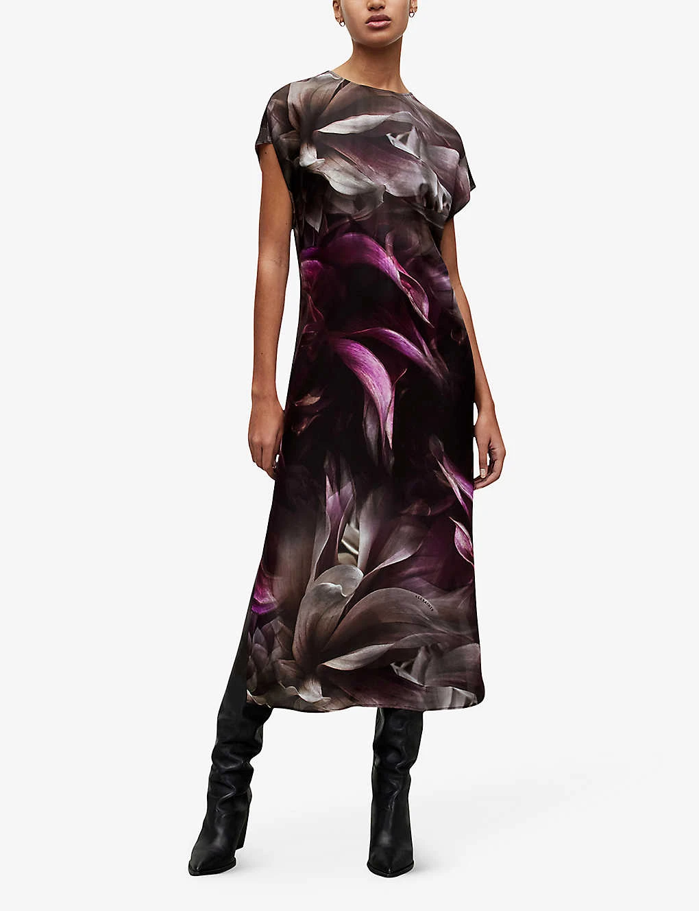 AllSaints Etta Margeaux Floral-print Silk-blend Maxi Dress 5 AllSaints Etta Margeaux Floral-print Silk-blend Maxi Dress - Image 3