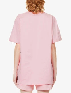 365 Signature Text-print Organic-cotton T-shirt -Whistles Store R03972145 SAKURAPINK ALT03