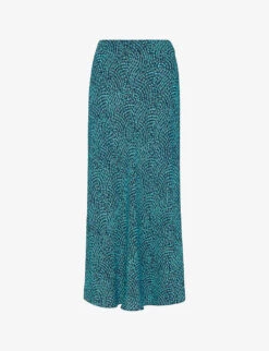 Whistles Daisy Floral-print Woven Midi Skirt