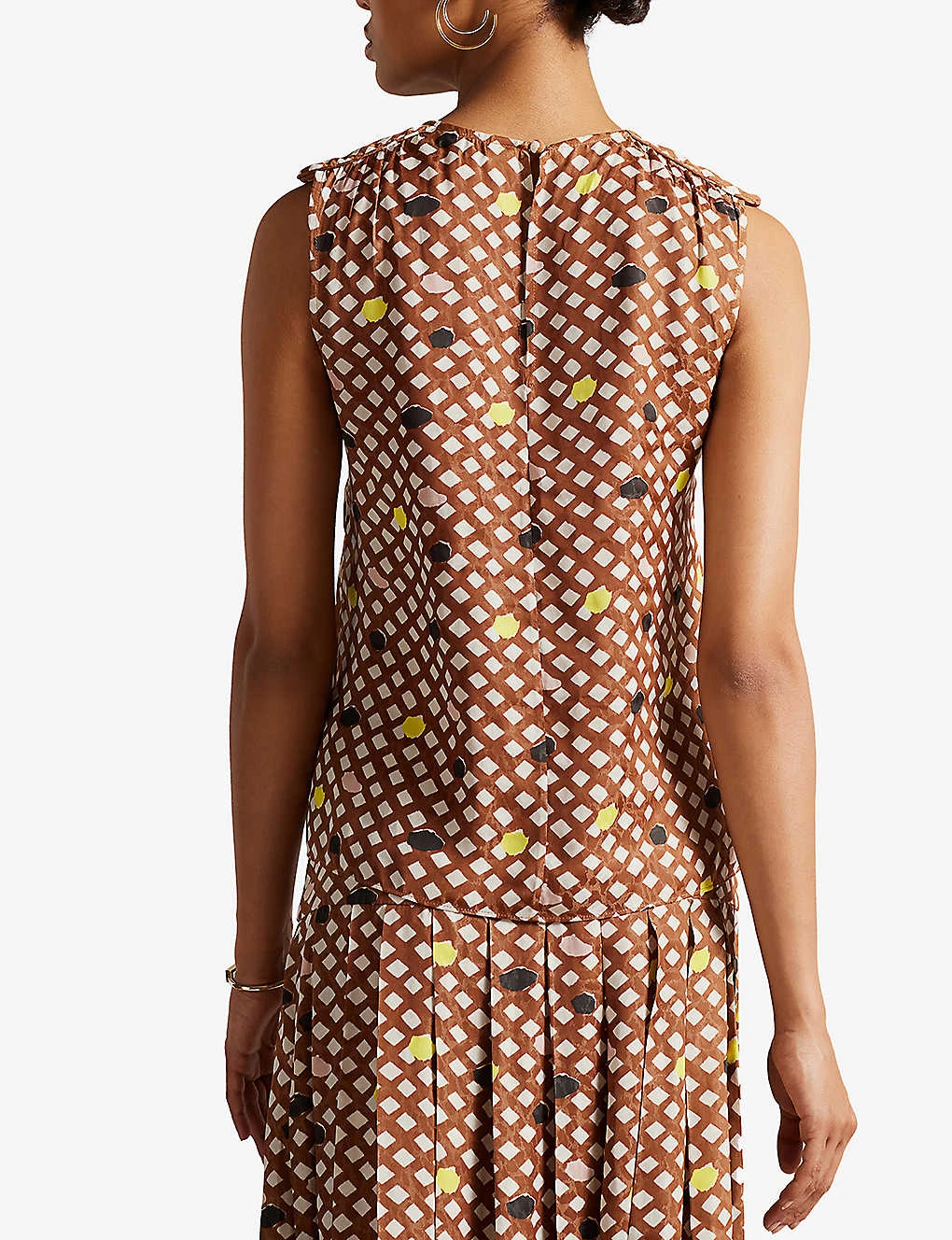 Ted Baker Tiymon Geometric-print Woven Top 6 Ted Baker Tiymon Geometric-print Woven Top - Image 4