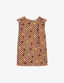 Ted Baker Tiymon Geometric-print Woven Top