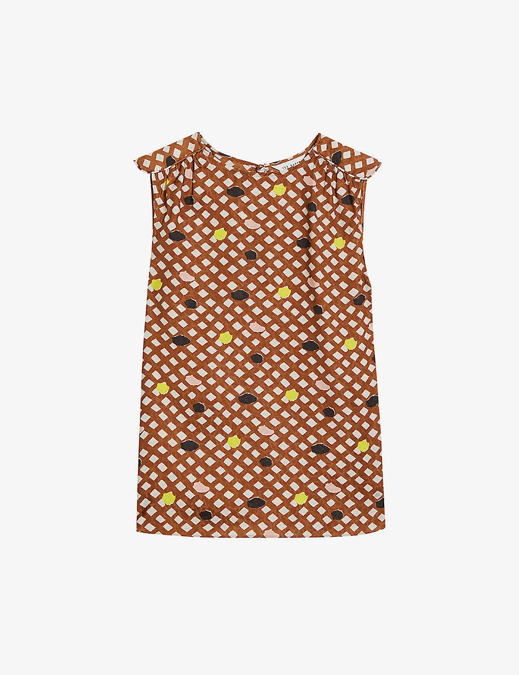 Ted Baker Tiymon Geometric-print Woven Top 3 Ted Baker Tiymon Geometric-print Woven Top