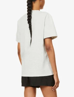 Core Relaxed-fit Cotton T-shirt 10 Core Relaxed-fit Cotton T-shirt -Whistles Store R04004018 GREYMARL ALT03