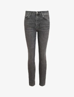 AllSaints Dax Washed-effect Skinny High-rise Stretch-denim Jeans