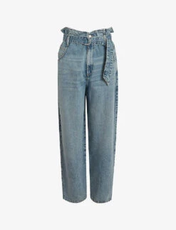 AllSaints Sammy Tapered-leg High-rise Paperbag Jeans
