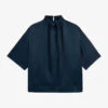 Ted Baker Lillio High-neck Satin Top -Whistles Store R04010617 NAVY M