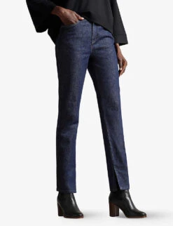 Ted Baker Ebera Slim-fit Mid-rise Stretch-organic Cotton Jeans -Whistles Store R04031947 NAVY ALT02