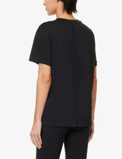 Lululemon All Yours Loose-fit Cotton-jersey T-shirt -Whistles Store R04044731 BLACK ALT03