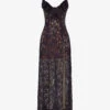 Malia Ruffle-trim Lace Maxi Dress 2 Malia Ruffle-trim Lace Maxi Dress -Whistles Store R04053546 NIGHTSHADE M