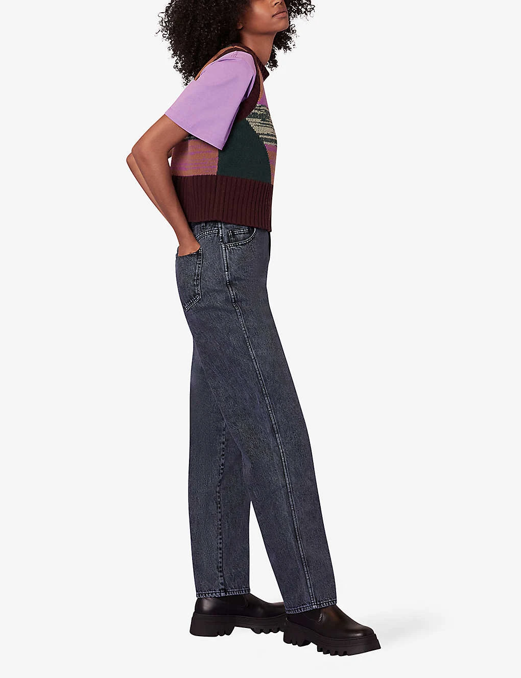 Whistles Straight-leg High-rise Acid-wash Jeans 5 Whistles Straight-leg High-rise Acid-wash Jeans - Image 3