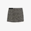 Ikks Floral-print Draped Woven Mini Skirt 2 Ikks Floral-print Draped Woven Mini Skirt -Whistles Store R04063199 BLACK M