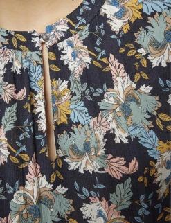 Ikks Floral-print Woven Maxi Dress -Whistles Store R04063224 BLACK ALT04