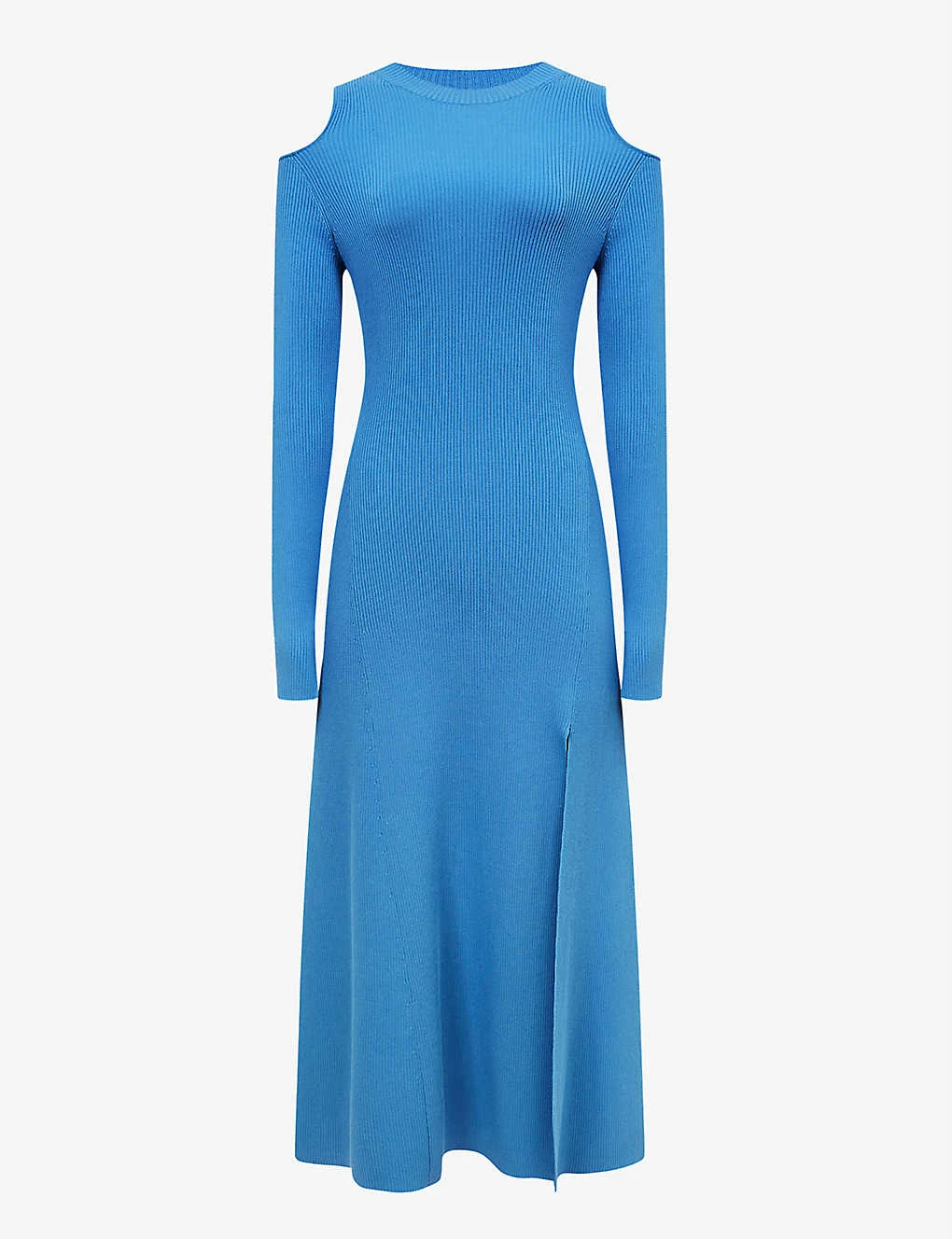Reiss Jean Cold-shoulder Woven Knitted Midi Dress 3 Reiss Jean Cold-shoulder Woven Knitted Midi Dress