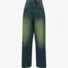 Jaded London Colossus Gradient-pattern Wide-leg High-rise Jeans -Whistles Store R04077335 BLUESANDBLASTWASH M
