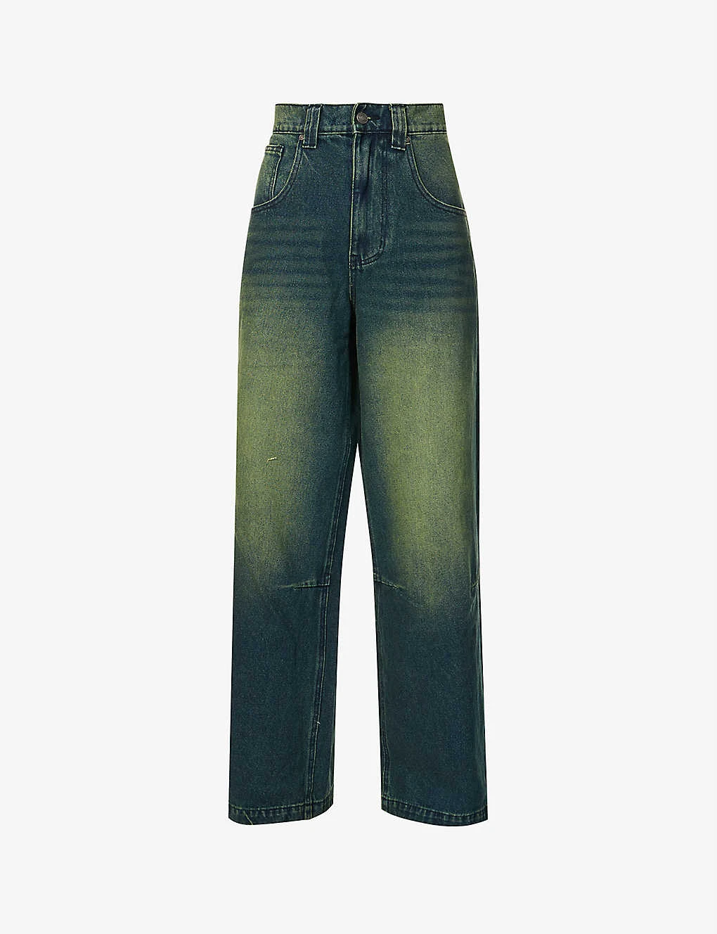 Jaded London Colossus Gradient-pattern Wide-leg High-rise Jeans 3 Jaded London Colossus Gradient-pattern Wide-leg High-rise Jeans