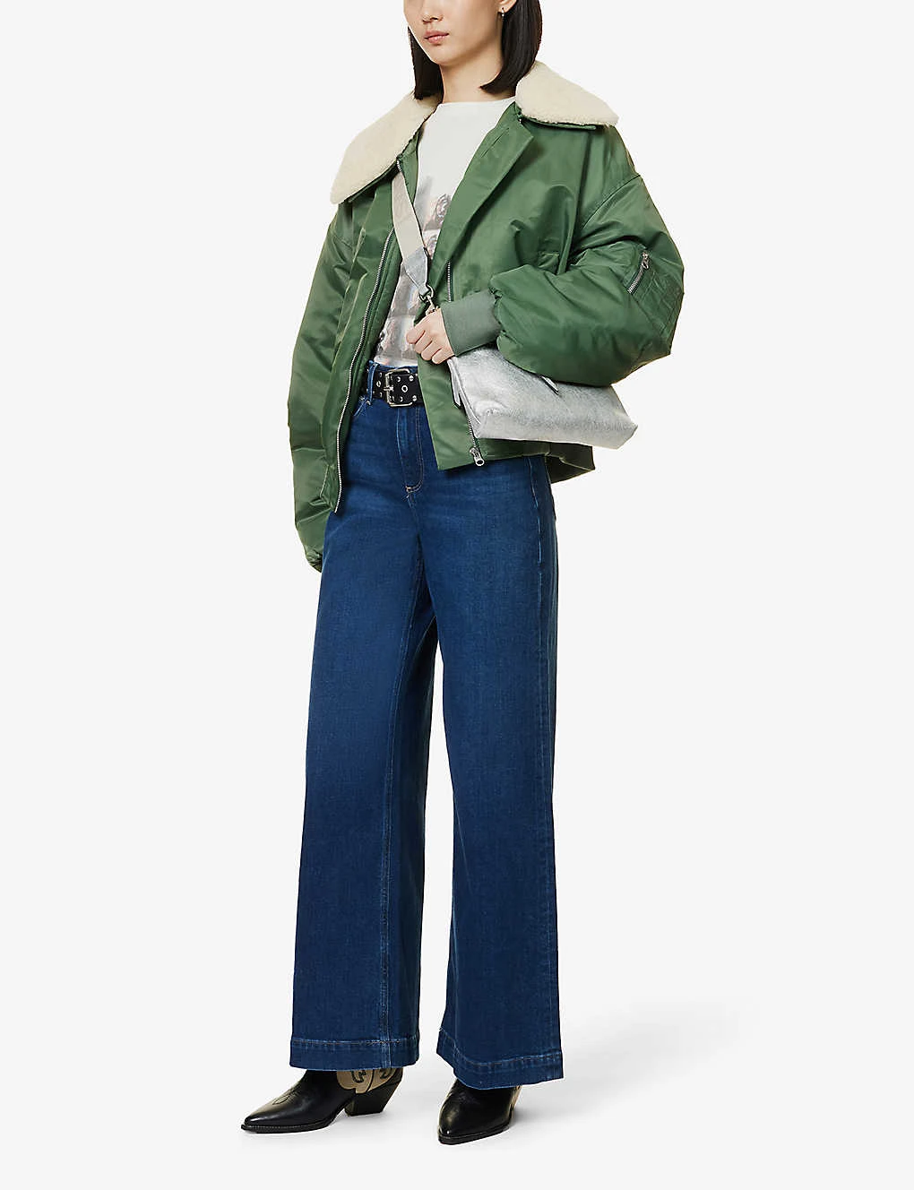 Paige Harper High-rise Flared-leg Stretch-denim Jeans 4 Paige Harper High-rise Flared-leg Stretch-denim Jeans - Image 2