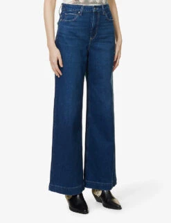 Paige Harper High-rise Flared-leg Stretch-denim Jeans 11 Paige Harper High-rise Flared-leg Stretch-denim Jeans -Whistles Store R04078752 GRACIELOU ALT02