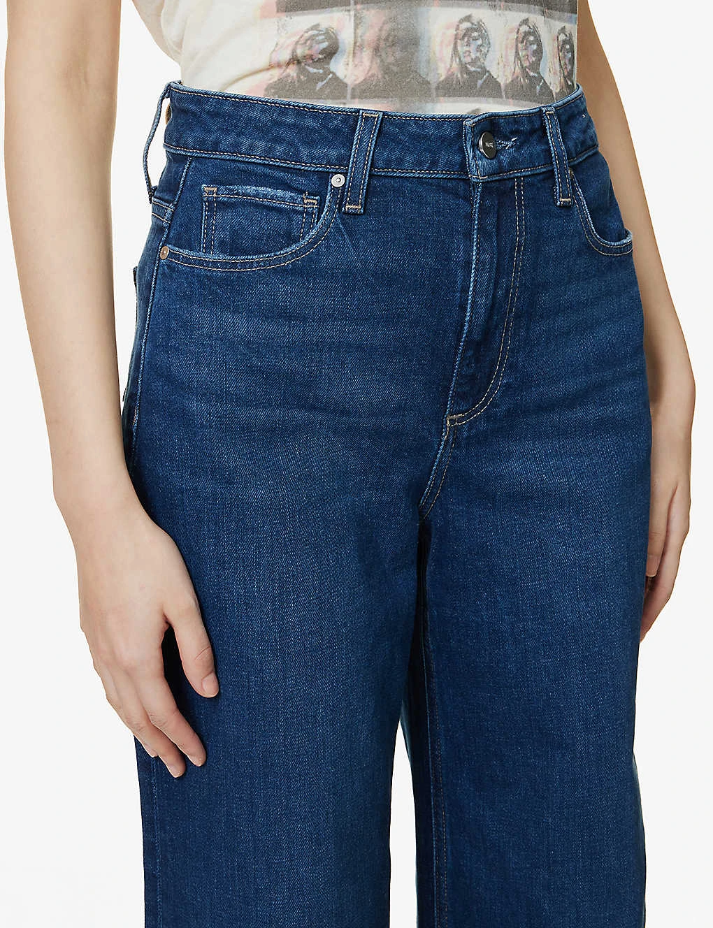 Paige Harper High-rise Flared-leg Stretch-denim Jeans 7 Paige Harper High-rise Flared-leg Stretch-denim Jeans - Image 5