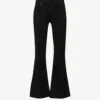 Paige Brand-patch Flared-leg High-rise Rayon-blend Jeans 1 Paige Brand-patch Flared-leg High-rise Rayon-blend Jeans -Whistles Store R04078804 BLACKSHADOW M