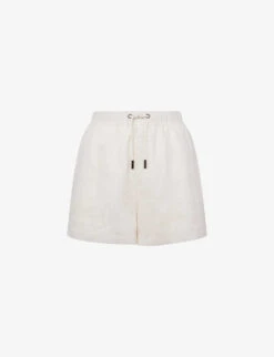 Reiss Cleo High-rise Linen Shorts
