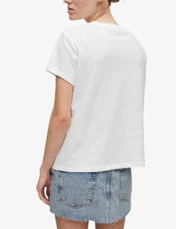AllSaints Roni Grace Graphic-print Cotton T-shirt 10 AllSaints Roni Grace Graphic-print Cotton T-shirt -Whistles Store R04085126 OPTICWHITE ALT03