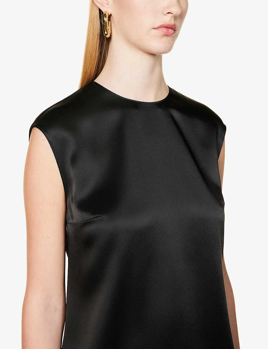 STELLA MCCARTNEY Round-neck Darted Satin Top 7 STELLA MCCARTNEY Round-neck Darted Satin Top - Image 5