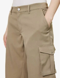 Dune Flap-pocket Stretch-woven Shorts -Whistles Store R04086803 SAGE ALT04