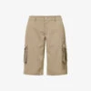 Dune Flap-pocket Stretch-woven Shorts -Whistles Store R04086803 SAGE M