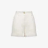 Reiss Demi Patch-pocket Linen Shorts -Whistles Store R04086958 WHITE M