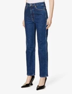 Abigail Straight-leg Mid-rise Denim Jeans -Whistles Store R04089913 MONTGOMERY ALT02