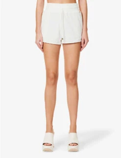 Melissa Odabash Harley Mid-rise Cotton-blend Shorts -Whistles Store R04090070 WHITE ALT02