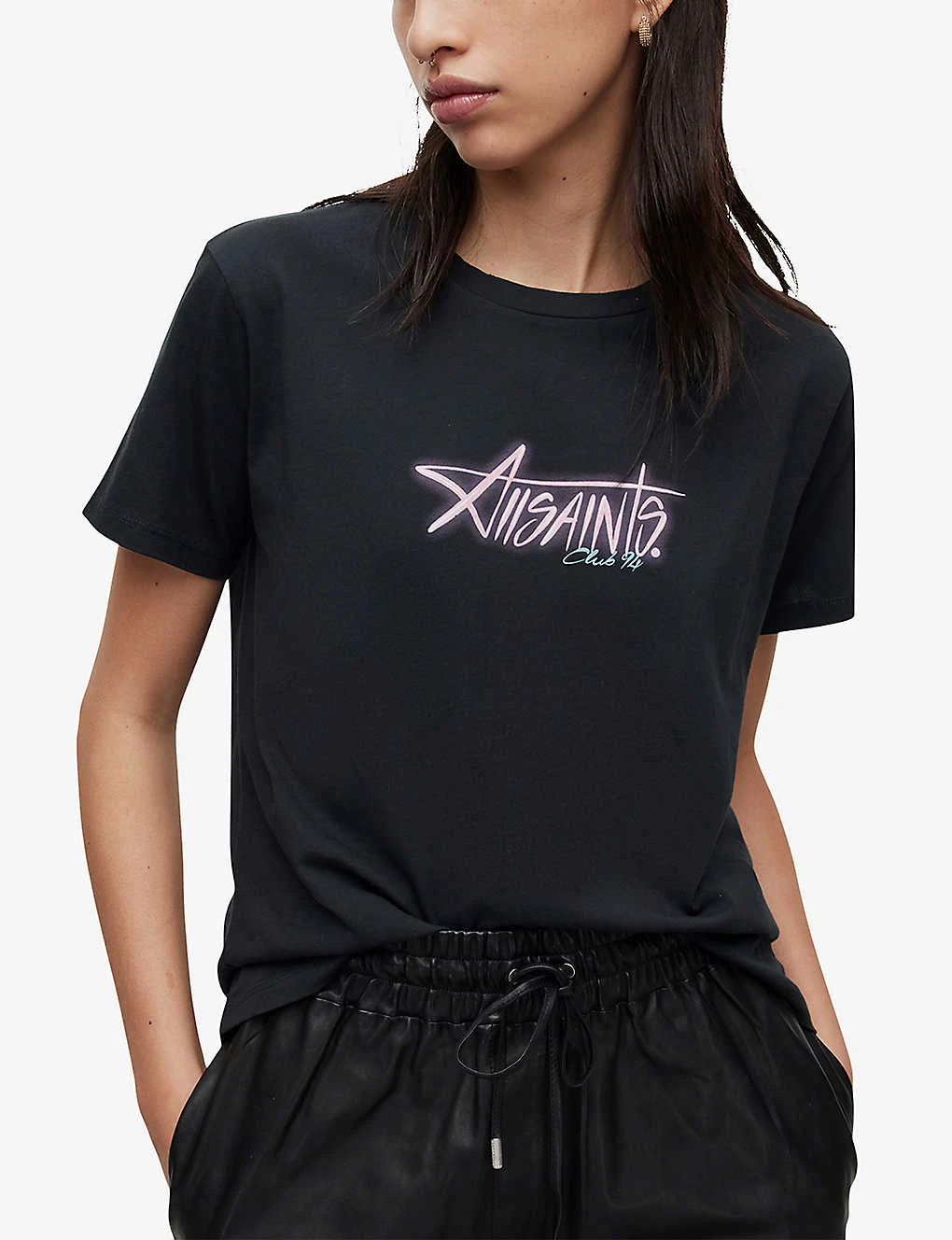 AllSaints Vivia Grace Logo Organic Cotton T-shirt 5 AllSaints Vivia Grace Logo Organic Cotton T-shirt - Image 3