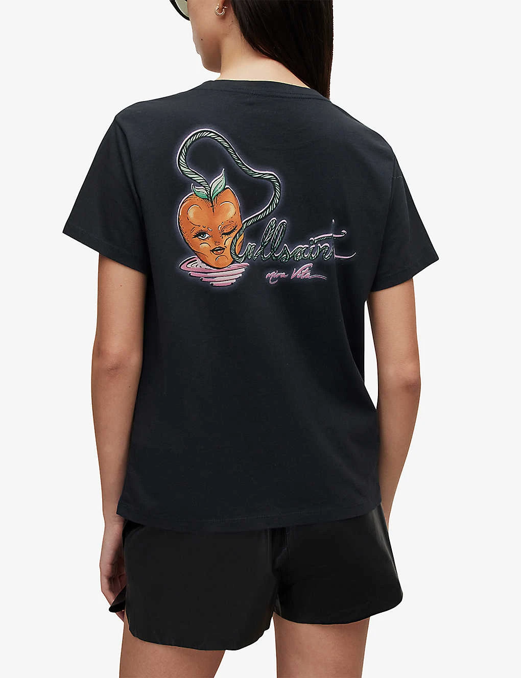 AllSaints Vivia Grace Logo Organic Cotton T-shirt 6 AllSaints Vivia Grace Logo Organic Cotton T-shirt - Image 4