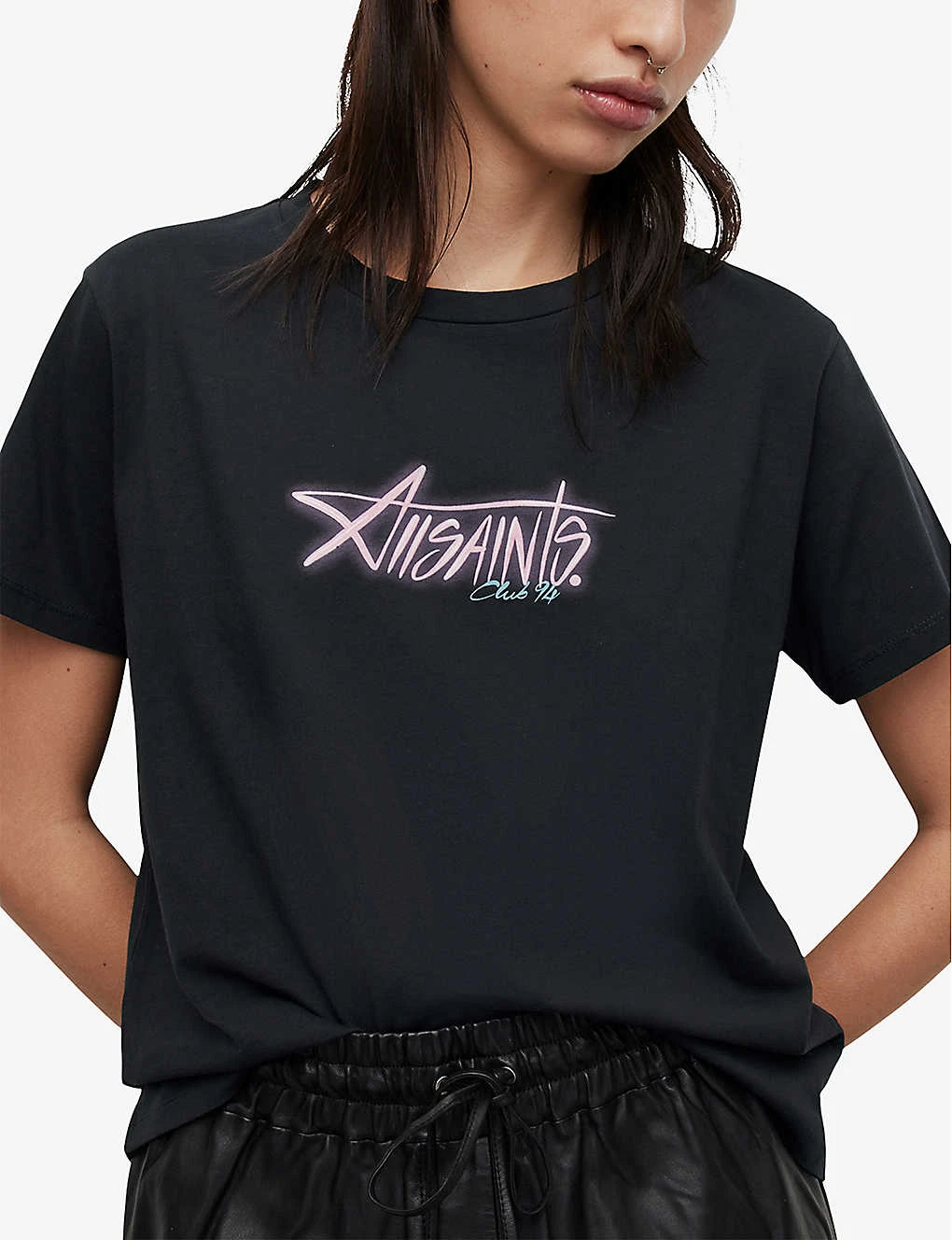 AllSaints Vivia Grace Logo Organic Cotton T-shirt 7 AllSaints Vivia Grace Logo Organic Cotton T-shirt - Image 5