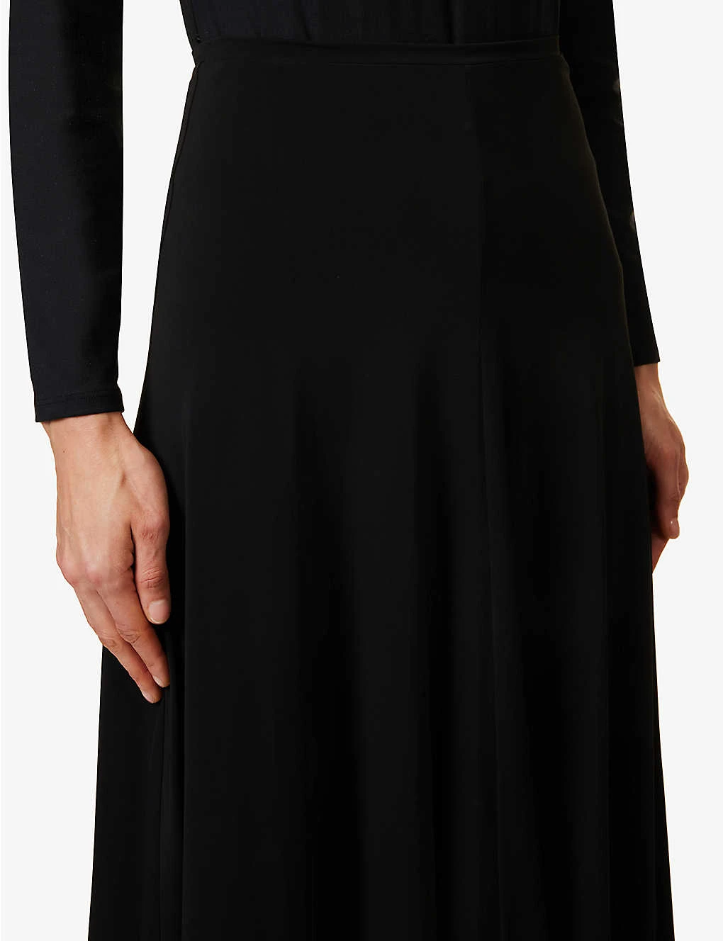 Jil Sander Flared-hem Asymmetric Stretch-woven Midi Skirt 7 Jil Sander Flared-hem Asymmetric Stretch-woven Midi Skirt - Image 5