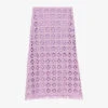 Maje Juliette Open-cut Embroidery Cotton Midi Skirt -Whistles Store R04101510 VIOLETS M