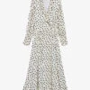 CLAUDIE PIERLOT Polka-dot Ruffled Woven Midi Dress -Whistles Store R04103288 DIVERS M