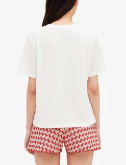 CLAUDIE PIERLOT Patch-pocket Cotton T-shirt -Whistles Store R04103292 NATURELS ALT03