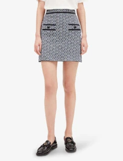 CLAUDIE PIERLOT Macbis Logo Knitted Skirt -Whistles Store R04103314 DIVERS ALT02