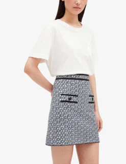 CLAUDIE PIERLOT Macbis Logo Knitted Skirt -Whistles Store R04103314 DIVERS ALT04