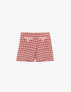 CLAUDIE PIERLOT Houndstooth-print Tweed Knitted Shorts
