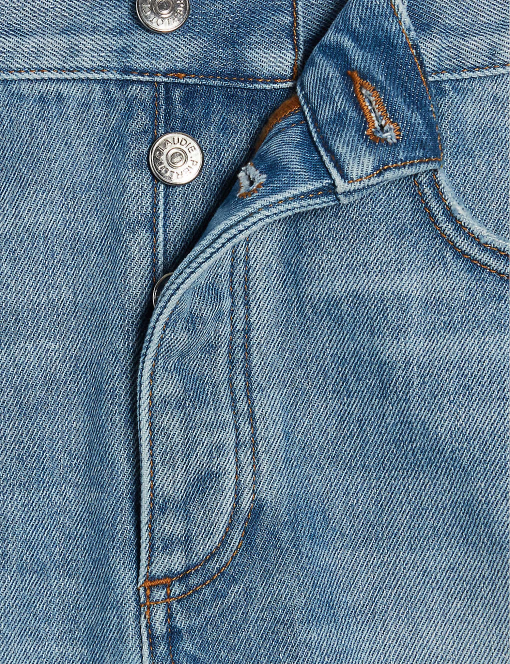 CLAUDIE PIERLOT Earthblue Mid-rise Five-pocket Denim Shorts 8 CLAUDIE PIERLOT Earthblue Mid-rise Five-pocket Denim Shorts - Image 6