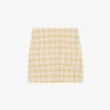 CLAUDIE PIERLOT Check-pattern Patch Pocket Cotton Mini Skirt