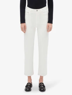 CLAUDIE PIERLOT Paquito Cropped Stretch-denim Jeans -Whistles Store R04104034 NATURELS ALT02