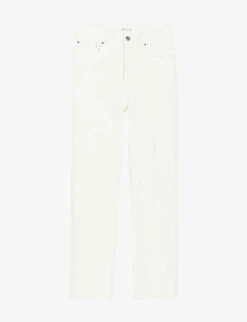 CLAUDIE PIERLOT Paquito Cropped Stretch-denim Jeans