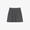 CLAUDIE PIERLOT Songe Monogram Horsebit-trim Wool-blend Skirt -Whistles Store R04104800 NOIRGRIS M